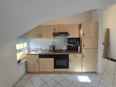 Küche/Küchenzeile in der Unterkunft Wohnung- ideal für beruflich unterwegs