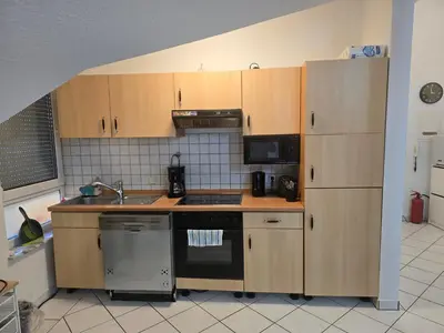 Küche/Küchenzeile in der Unterkunft Wohnung- ideal für beruflich unterwegs