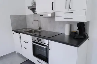 Küche/Küchenzeile in der Unterkunft Untergeschoss mit Stil modern, ruhig & mit Terrasse