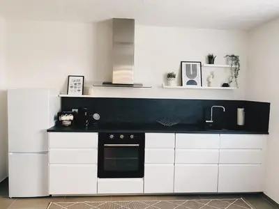 Küche/Küchenzeile in der Unterkunft Ferienwohnung Elena