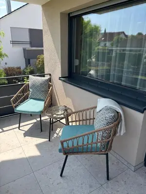 Ein Balkon oder eine Terrasse in der Unterkunft Pension Keck