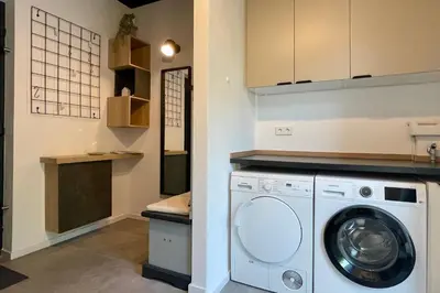 Küche/Küchenzeile in der Unterkunft Turmquartier Weinsberg
