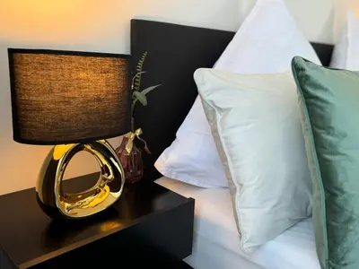 Ein Bett oder Betten in einem Zimmer der Unterkunft Karlsruhe Finest Apartments