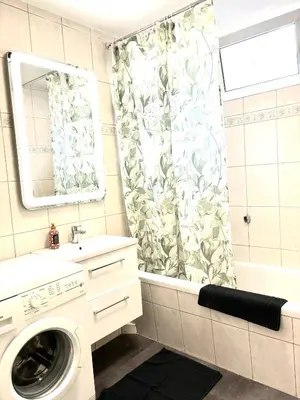 Ein Badezimmer in der Unterkunft CityapartmentWorms, urbaner Rückzugsort