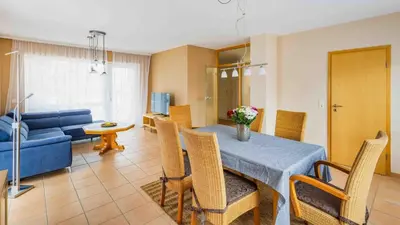 Ein Sitzbereich in der Unterkunft Ferienwohnung Dominique