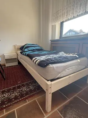 Ein Bett oder Betten in einem Zimmer der Unterkunft Monteur- und Ferienwohnung Ketsch