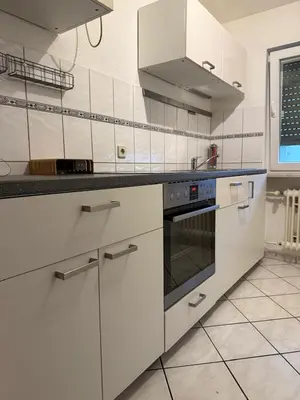Küche/Küchenzeile in der Unterkunft Monteur- und Ferienwohnung Rheinhausen - Lönsweg