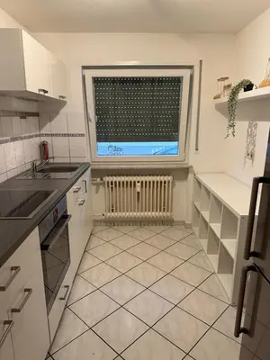 Küche/Küchenzeile in der Unterkunft Monteur- und Ferienwohnung Rheinhausen - Lönsweg