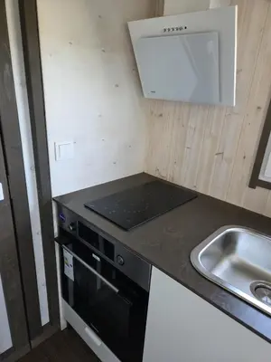 Küche/Küchenzeile in der Unterkunft Tiny House Urlaub Übernachtung