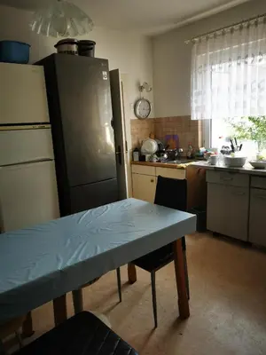 Küche/Küchenzeile in der Unterkunft Ferienwohnung Zimmer