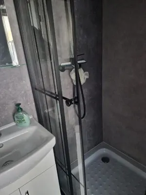 Ein Badezimmer in der Unterkunft Tiny House Urlaub Übernachtung