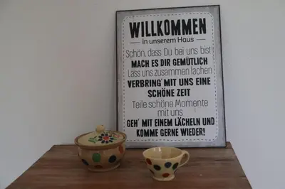 Ein Zertifikat, Auszeichnung, Logo oder anderes Dokument, das in der Unterkunft LandLeben ausgestellt ist
