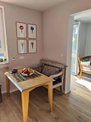 Ein Sitzbereich in der Unterkunft Ferienwohnung Mona Lisa