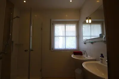 Ein Badezimmer in der Unterkunft Gästehaus Bourdy