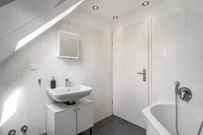 Ein Badezimmer in der Unterkunft RU03 Wohnung in Rüsselsheim!