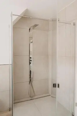 Ein Badezimmer in der Unterkunft Exklusive Maisonettewohnung