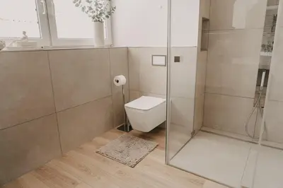 Ein Badezimmer in der Unterkunft Exklusive Maisonettewohnung
