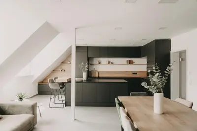 Küche/Küchenzeile in der Unterkunft Exklusive Maisonettewohnung