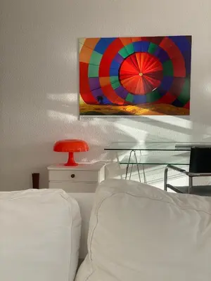 Ein Bett oder Betten in einem Zimmer der Unterkunft Exklusiv LIVING Gemütlich & Central In Hochheim inkl, Parking