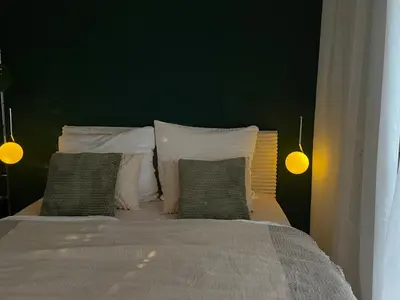 Ein Bett oder Betten in einem Zimmer der Unterkunft Exklusiv LIVING Gemütlich & Central In Hochheim inkl, Parking
