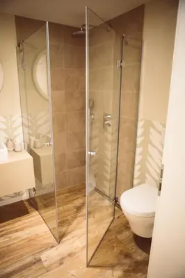 Ein Badezimmer in der Unterkunft Landers Ferienwohnung