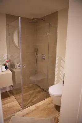 Ein Badezimmer in der Unterkunft Landers Ferienwohnung