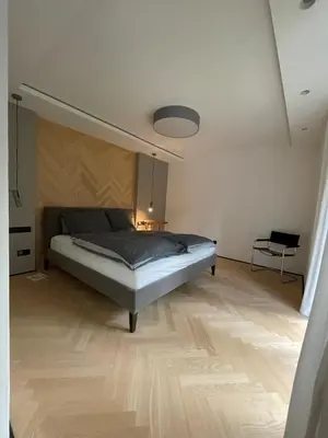 Ein Bett oder Betten in einem Zimmer der Unterkunft Cozy Appartment