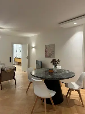 Ein Sitzbereich in der Unterkunft Cozy Appartment