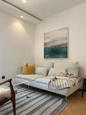 Ein Sitzbereich in der Unterkunft Cozy Appartment