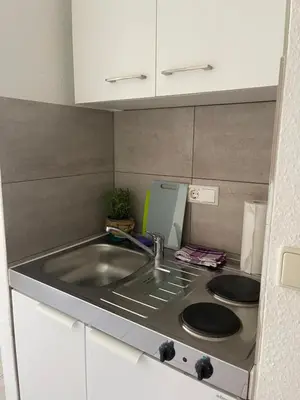 Küche/Küchenzeile in der Unterkunft Apartment in Karlsruhe Neureut