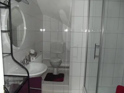 Ein Badezimmer in der Unterkunft Feworeinhard