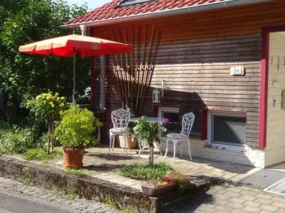 Ein Garten an der Unterkunft Ferienwohnung Zeitlos