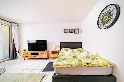 TV/Unterhaltungsangebot in der Unterkunft Modernes Studio Appartement im Herzen von Worms