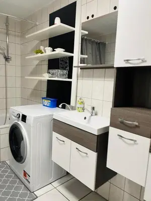 Küche/Küchenzeile in der Unterkunft SRooms - Neckarwestheim