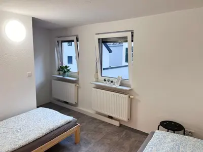 Ein Bett oder Betten in einem Zimmer der Unterkunft Modern and Cozy Apartment in Ludwigsburg