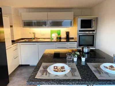 Küche/Küchenzeile in der Unterkunft Modern and Cozy Apartment in Ludwigsburg