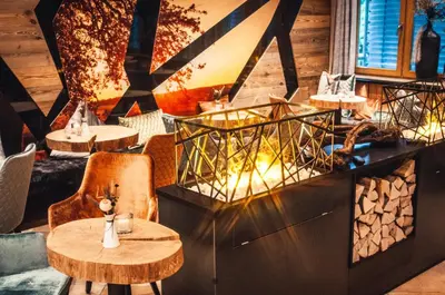 Ein Sitzbereich in der Unterkunft Landhotel Heimathenhof
