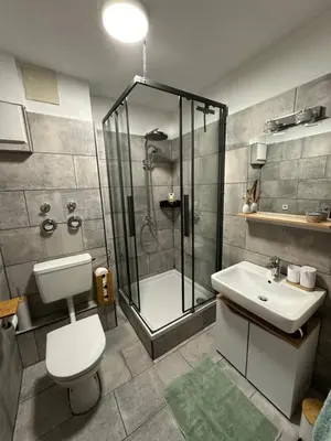 Ein Badezimmer in der Unterkunft Wohlfühlwohnung in Eppelheim - zentral und entspannt