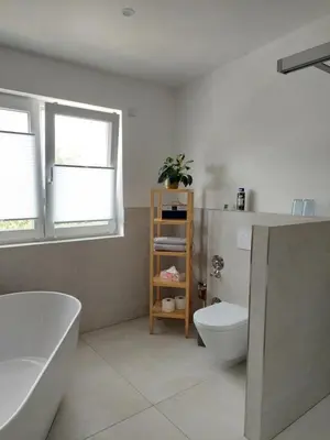 Ein Badezimmer in der Unterkunft Ferienwohnung Senfnest