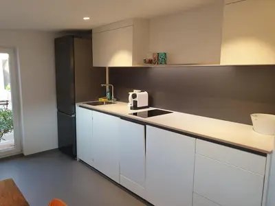 Küche/Küchenzeile in der Unterkunft Fenster zum Hof