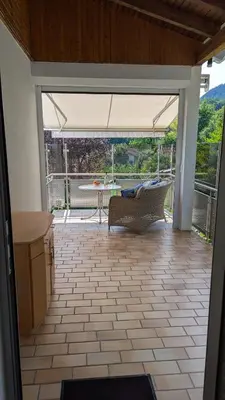 Ein Sitzbereich in der Unterkunft Nord 37