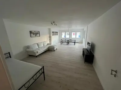 Grundriss der Unterkunft Monteurwohnung mit Balkon und 4-Zimmern