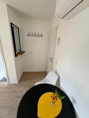 Ein Bett oder Betten in einem Zimmer der Unterkunft Ferienwohnung Lemon - Suite