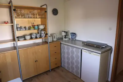 Küche/Küchenzeile in der Unterkunft Ferienwohnung Trautes Heim