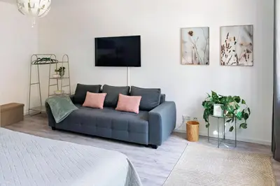 Ein Sitzbereich in der Unterkunft Altstadtzauber Apartments Miltenberg