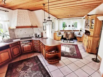 Küche/Küchenzeile in der Unterkunft Ferienwohnung Catus