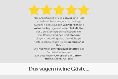 Ein Zertifikat, Auszeichnung, Logo oder anderes Dokument, das in der Unterkunft Ferienwohnung 