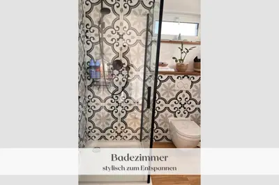 Ein Badezimmer in der Unterkunft Ferienwohnung 