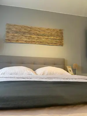 Ein Bett oder Betten in einem Zimmer der Unterkunft Stay Leif Odenwald