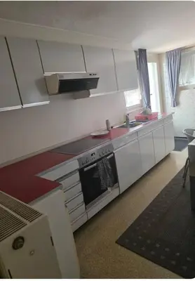 Küche/Küchenzeile in der Unterkunft Monteur in Bad Friedrichshall